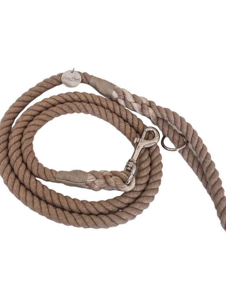 Dog rope leash - Beige for wholesale by Sassy Paws Collection