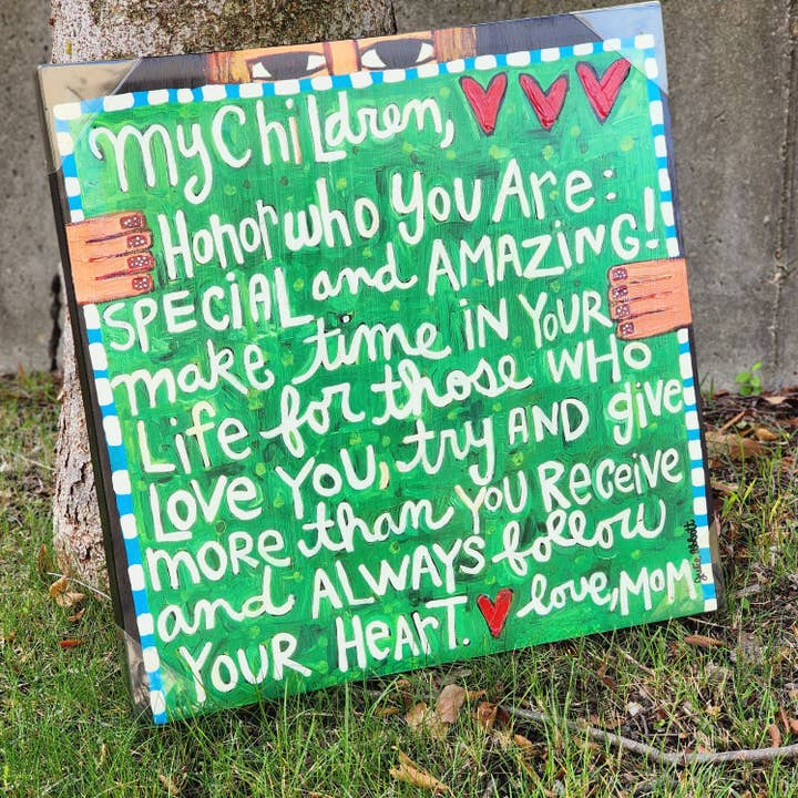 My Children Canvas Print for wholesale by Julie Abbott Art