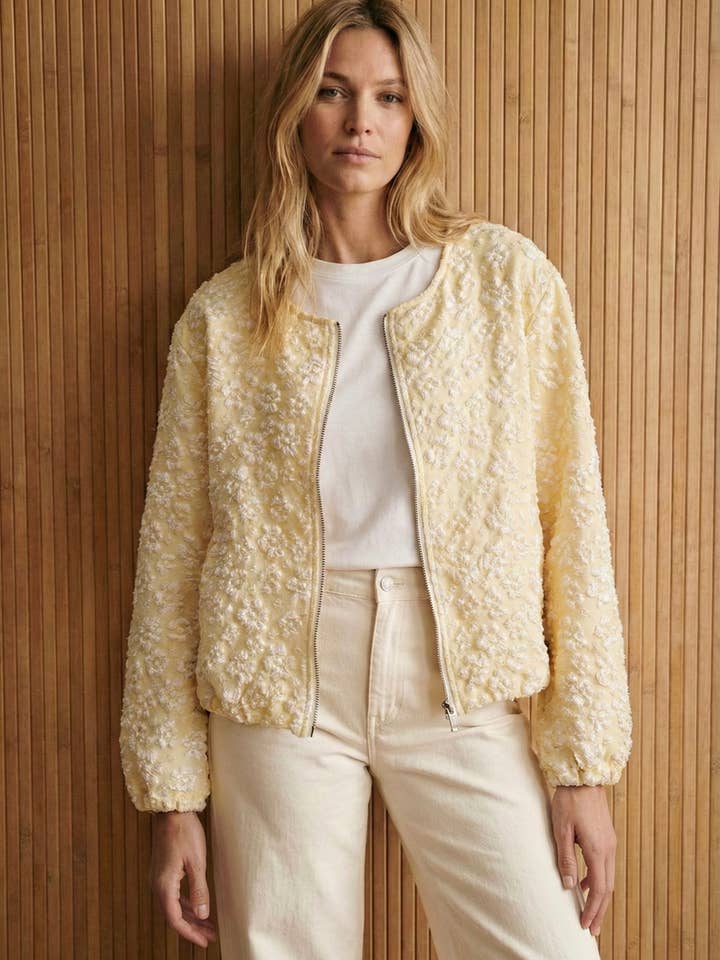 Bomber zip fleurs PV2624 pour la vente par Pépouz' Paris