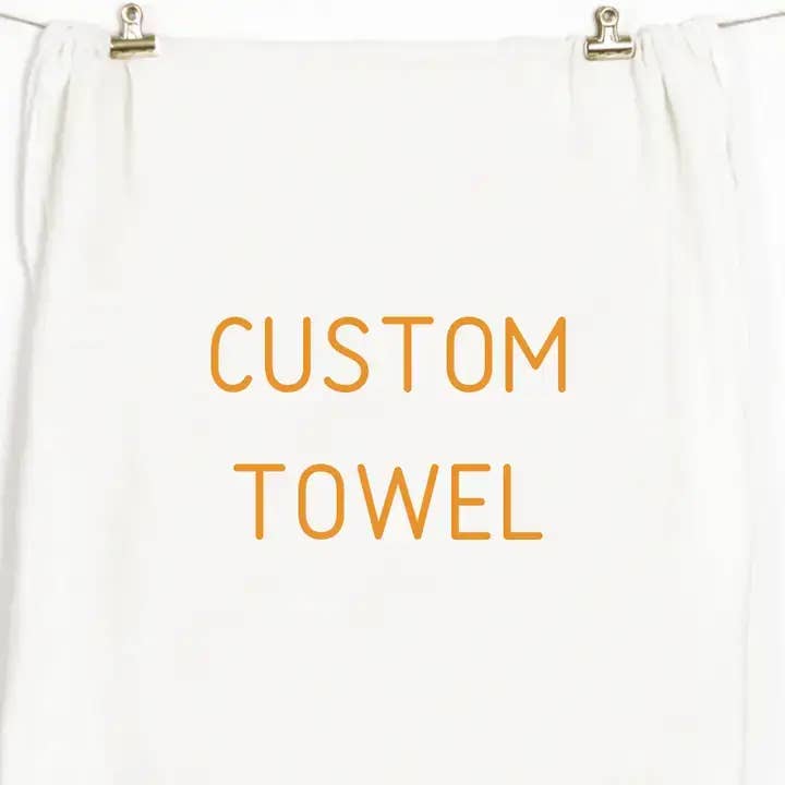 Artigiano "Better With Cheese" Custom Towel for wholesale by Honey Brush Design®