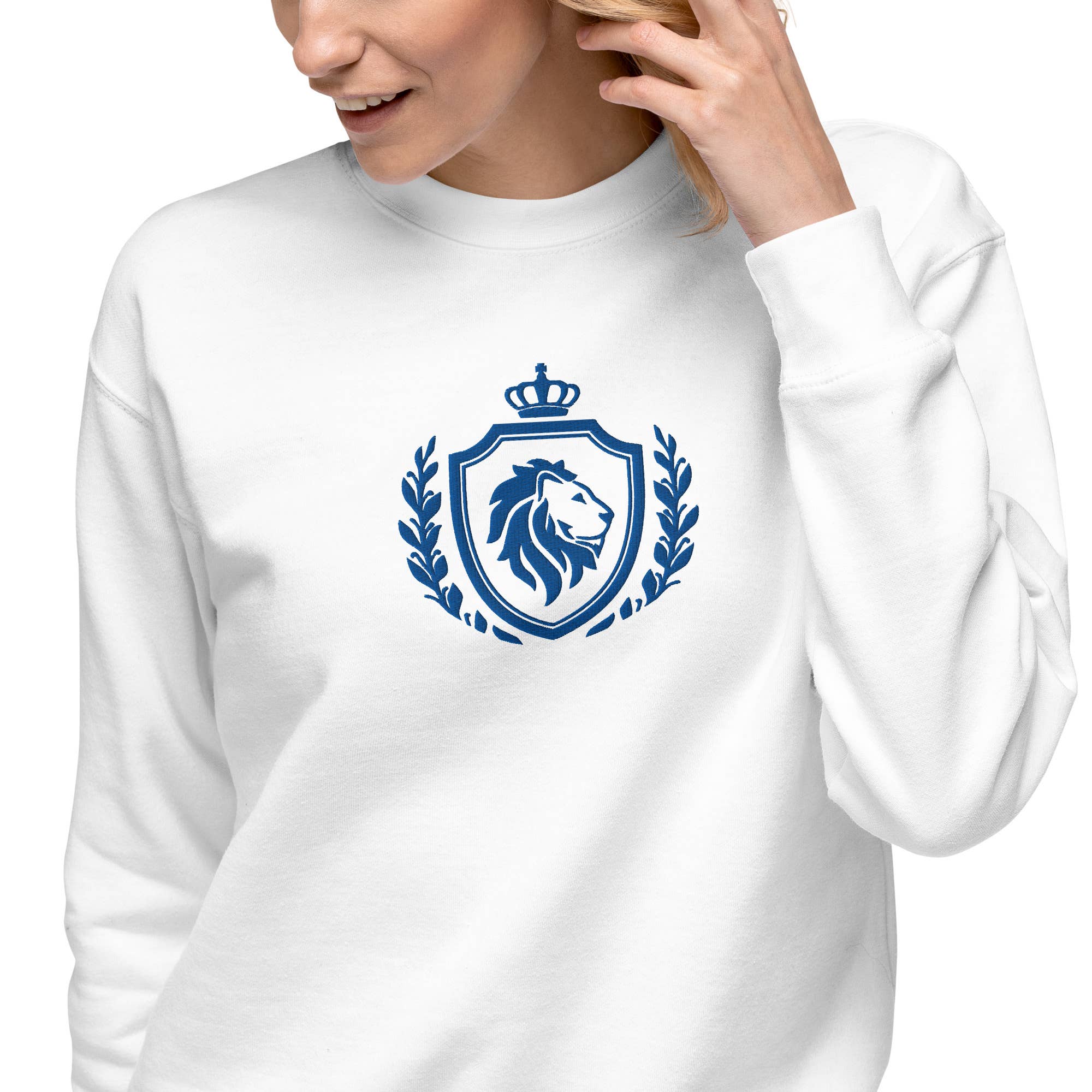 Sara Lutz Art - Wholesale Sweatshirt - Unisex - Embroidered Lions Crest Sweatshirt4