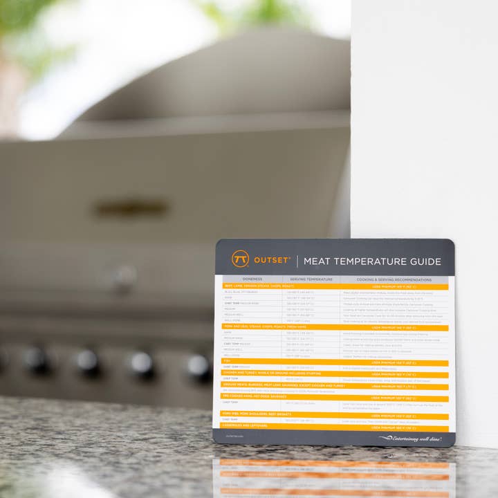 Fox Run Brands - Wholesale Magnet - Outset Grill Meat Temperature Chart, Magnetic Kitchen Chart3