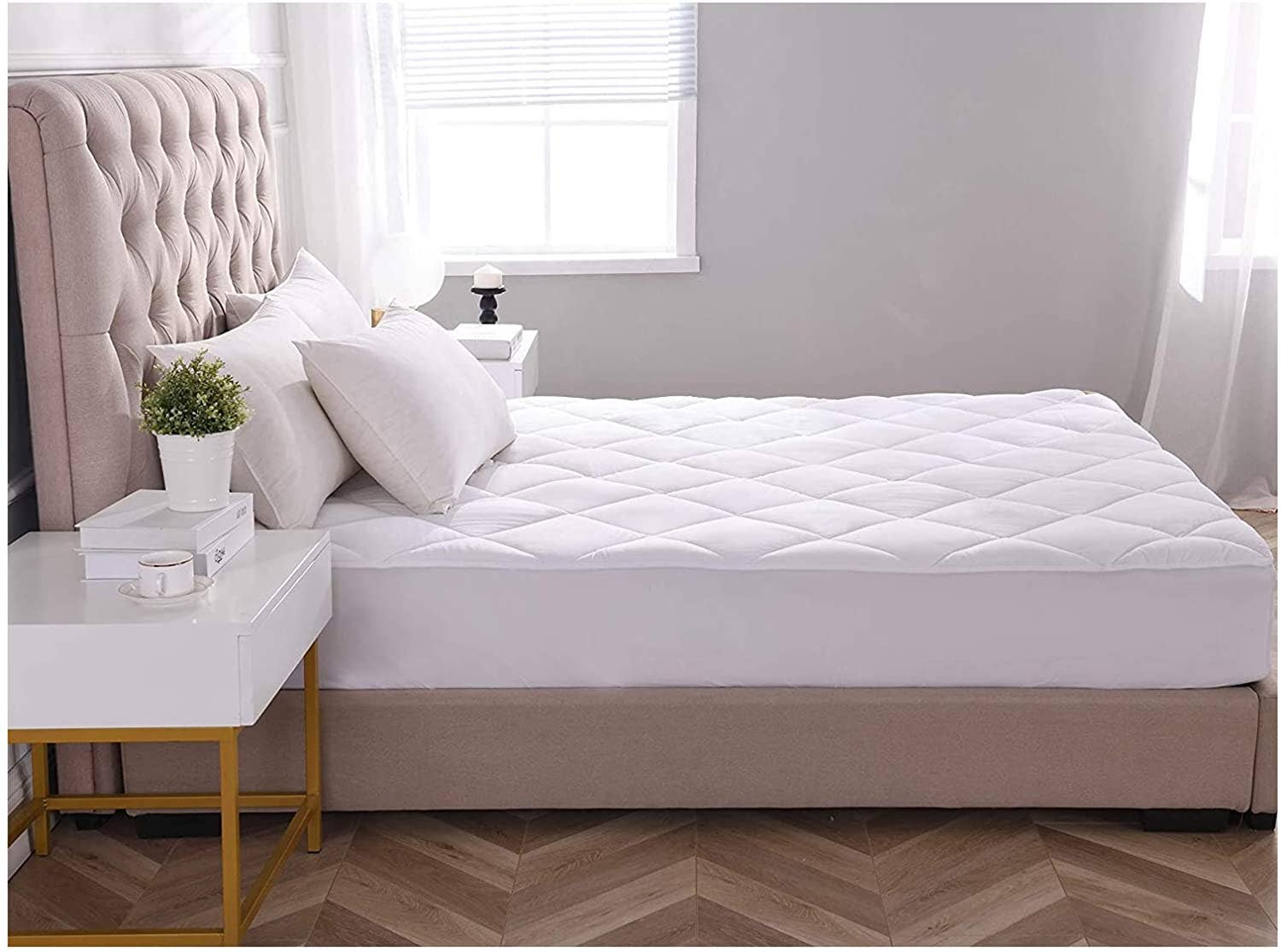 Kasentex - Wholesale Mattress Pad/Protector - Deep Pocket Fitted Mattress Pad Brushed Microfiber4