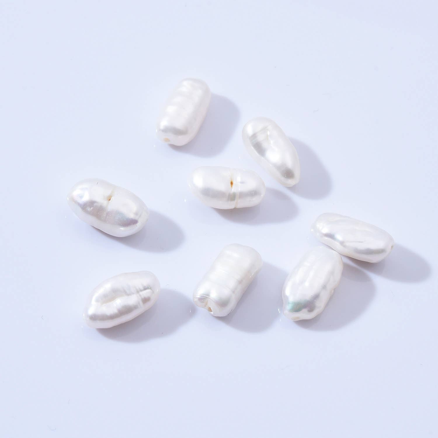 findings4uGem – wholesale Pärlband/Pärlhalsband – Naturliga vita keshipärlor i sötvattensfärg, FWP0089