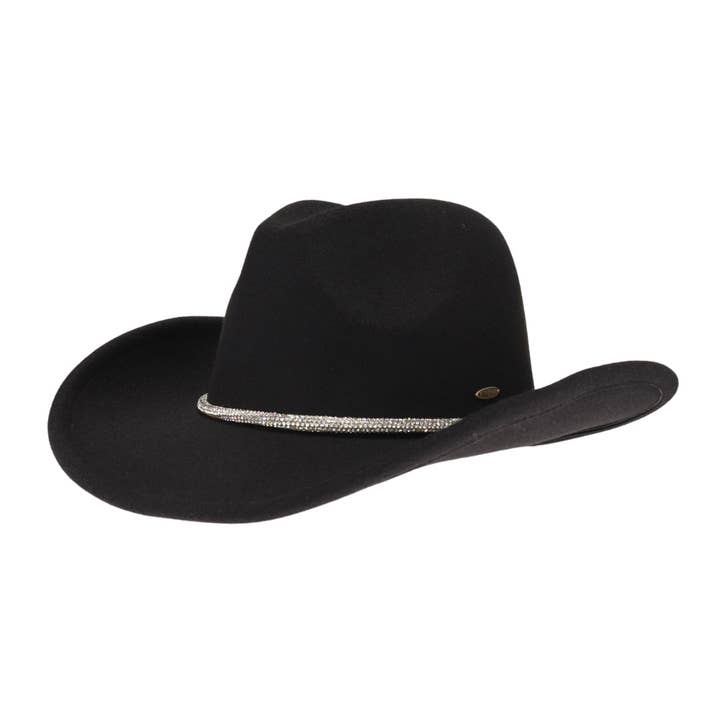 C.C Beanie - Wholesale Cowboy Hat - Women's - Reno Vegan Fabric Cowboy Hat VCC0067
