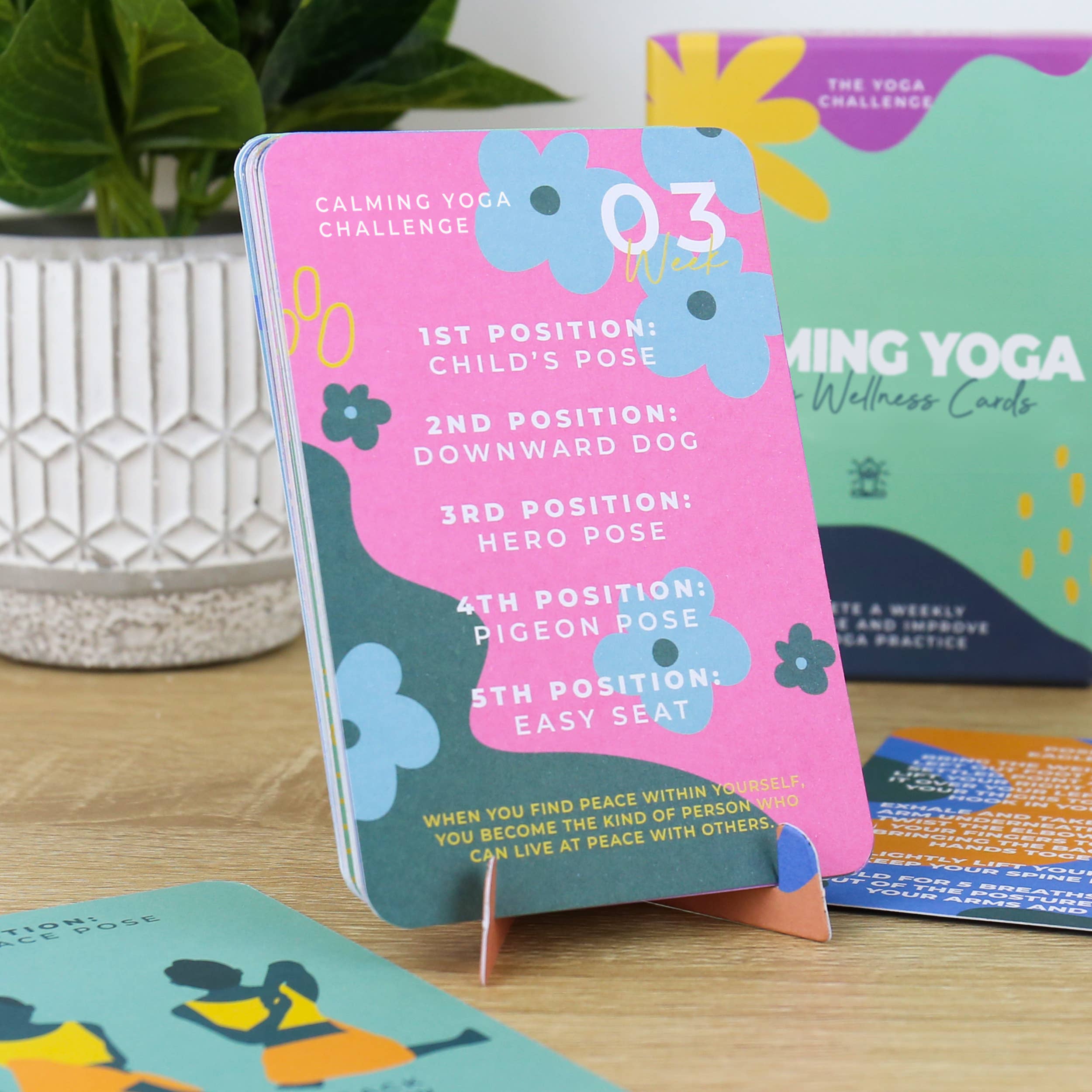 Gift Republic - Wholesale Card Game - Calming Yoga - Weekly Wellness Cards1