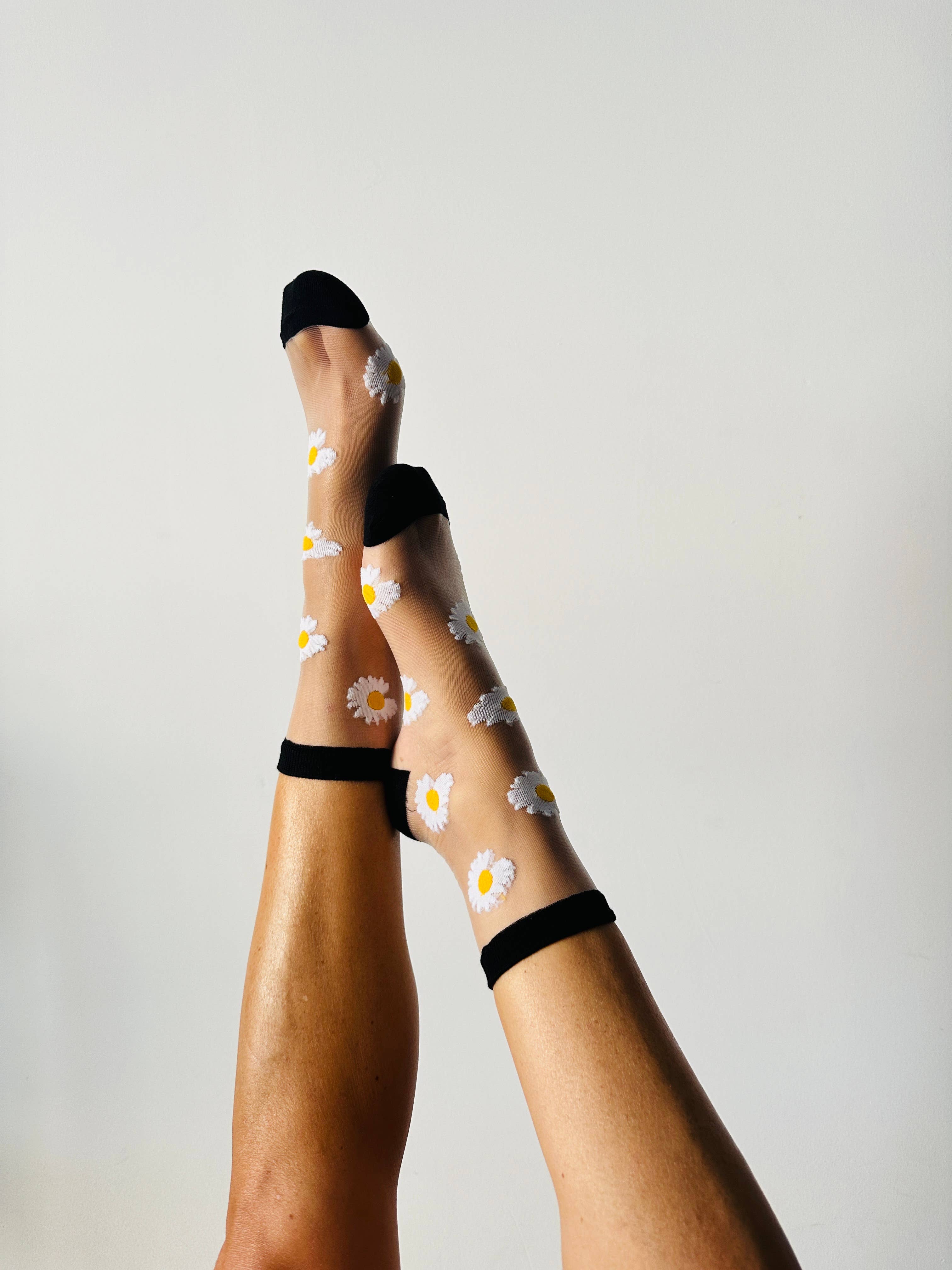 sockette - Wholesale Socks - Women's - Flora daisy transparent sock3