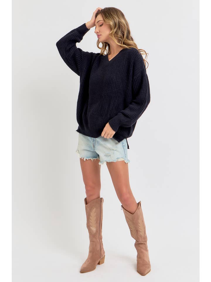 Sweet Lovely by Jen - Wholesale Knit Sweater - Women's - CLASSIC EASY CASUAL EVERYDAY SWEATER