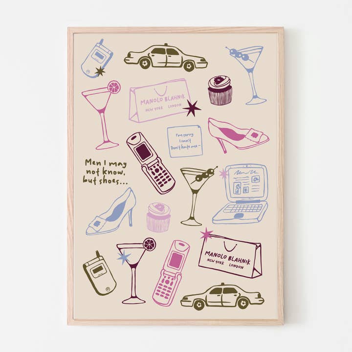 Sex and the City Wall Art Print for wholesale by P's Emporium