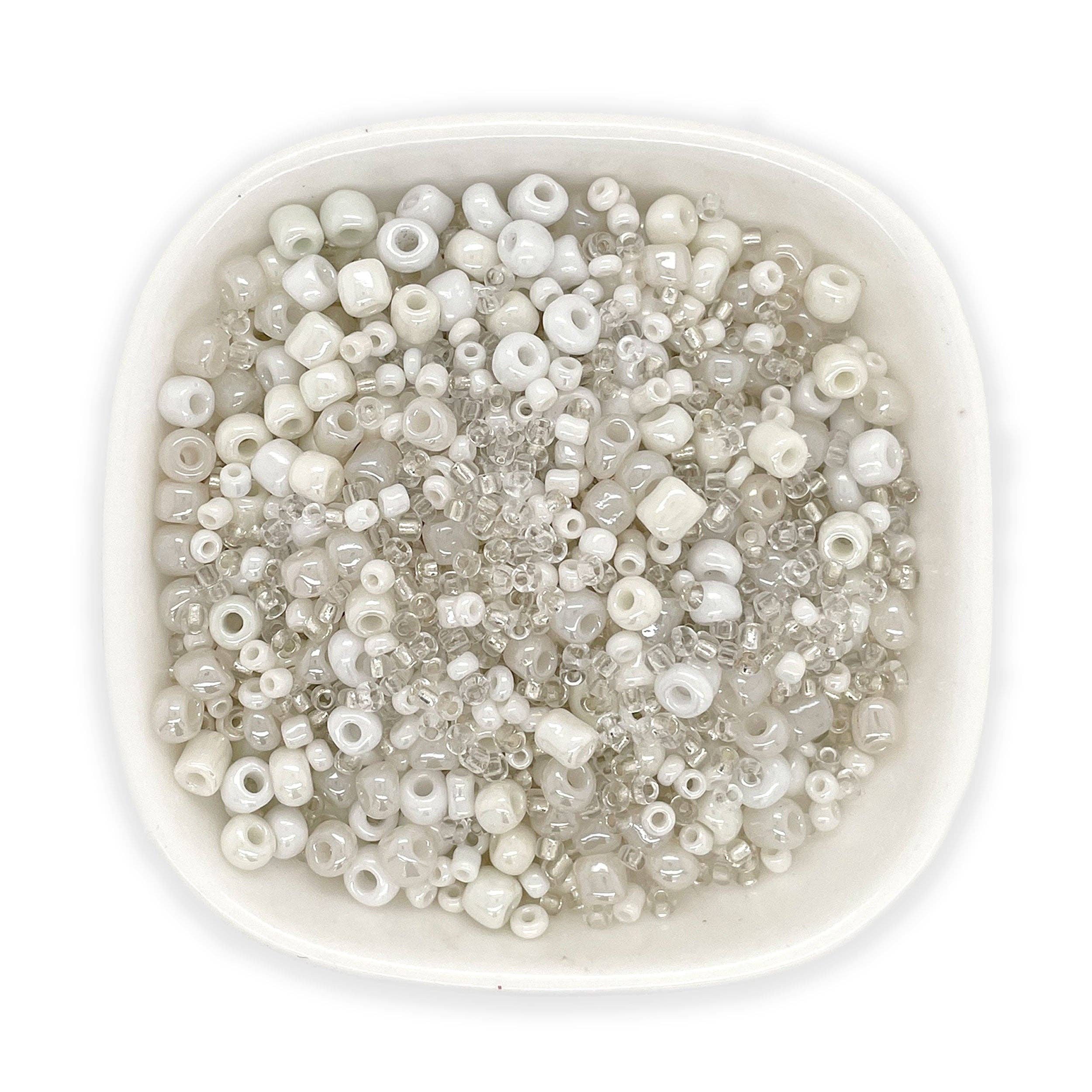 Jewelry Made by Me - Vendita all'ingrosso Kit per lavoretti fai da te - Assortimento di perline miste trasparenti/bianco 60 g2