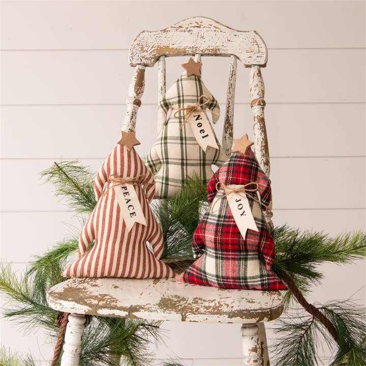Audrey's Home & Gift - Wholesale Christmas Decoration - Mini Pillows - Trees with Christmas Words