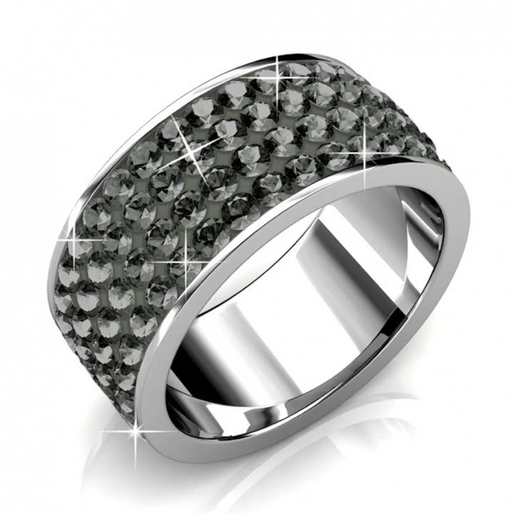 Anello Roller - Argento E Grigio Antracite per la vendita all'ingrosso da parte di CARALI / MYC Paris