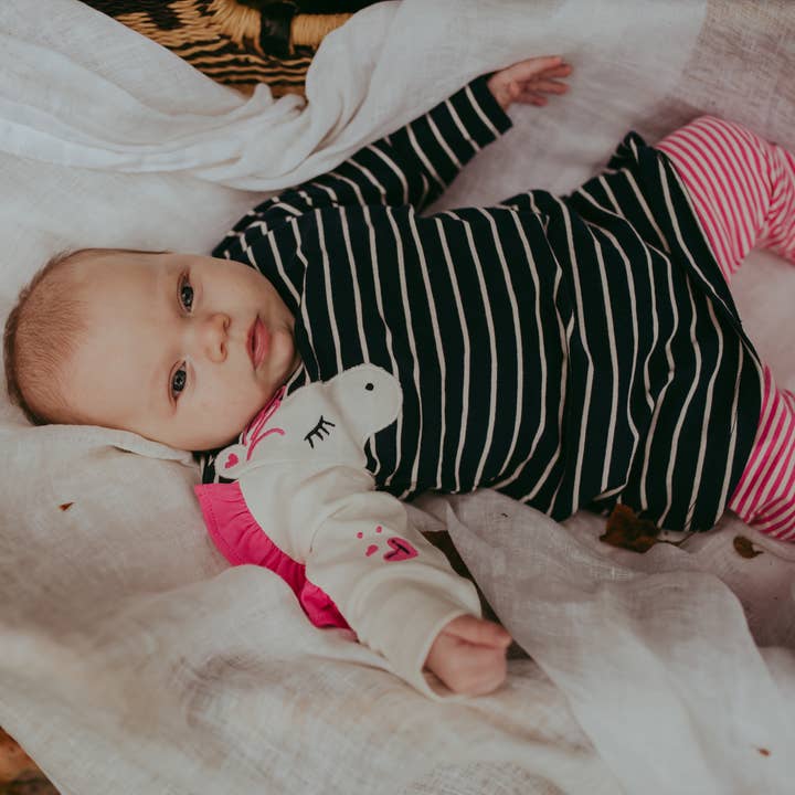 Multicoloured Horse Applique Dress And Leggings Set for wholesale by Lilly and Sid