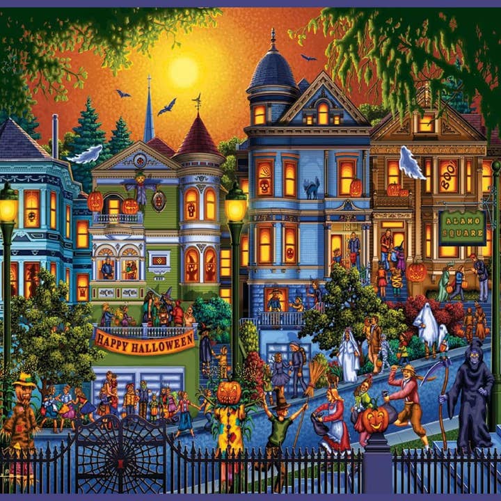 Boardwalk Puzzle Company - Wholesale Puzzle - Adult - Trick or Treat - 1000 Piece2