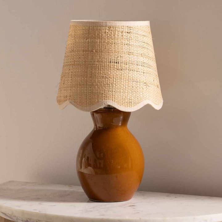 Hauteloom - Wholesale Accent/Desk Lamp - Salgareda Red Rattan Table Lamp0