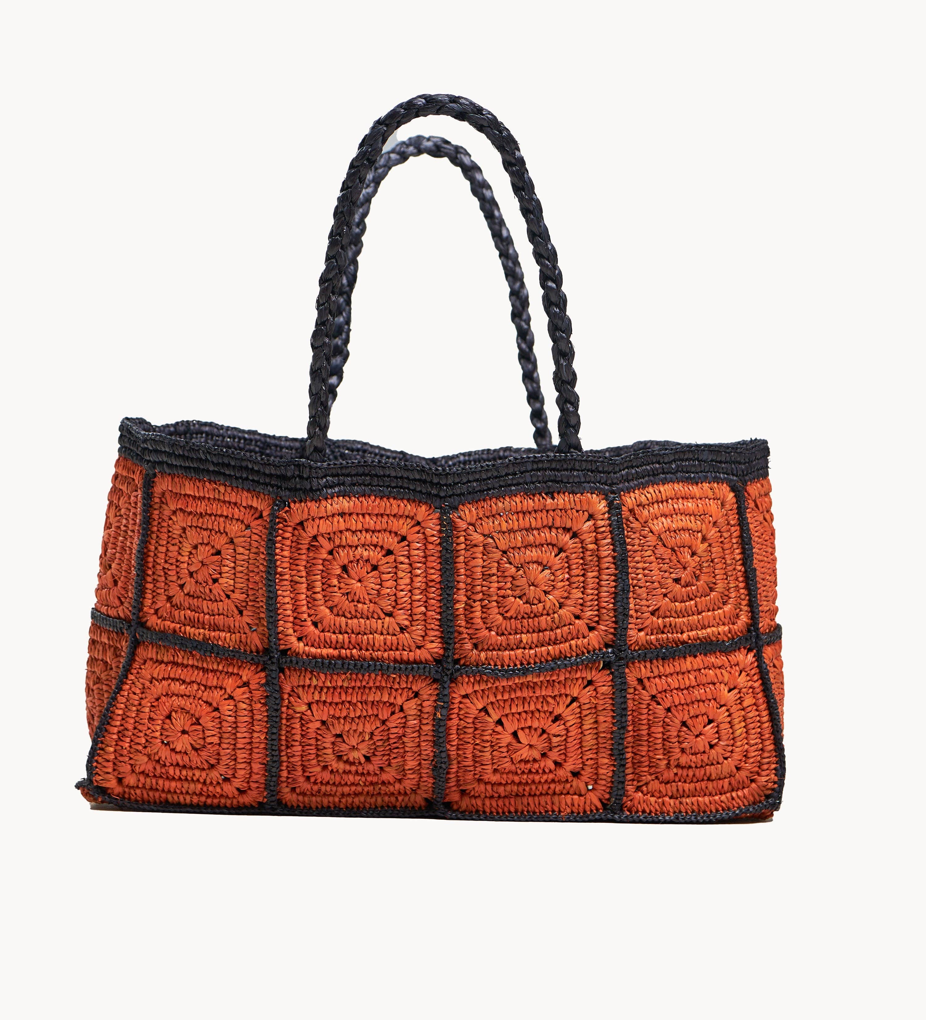 HAFALIA – Engroshandel Strandtaske – ABY mellemstor taske i raffia1