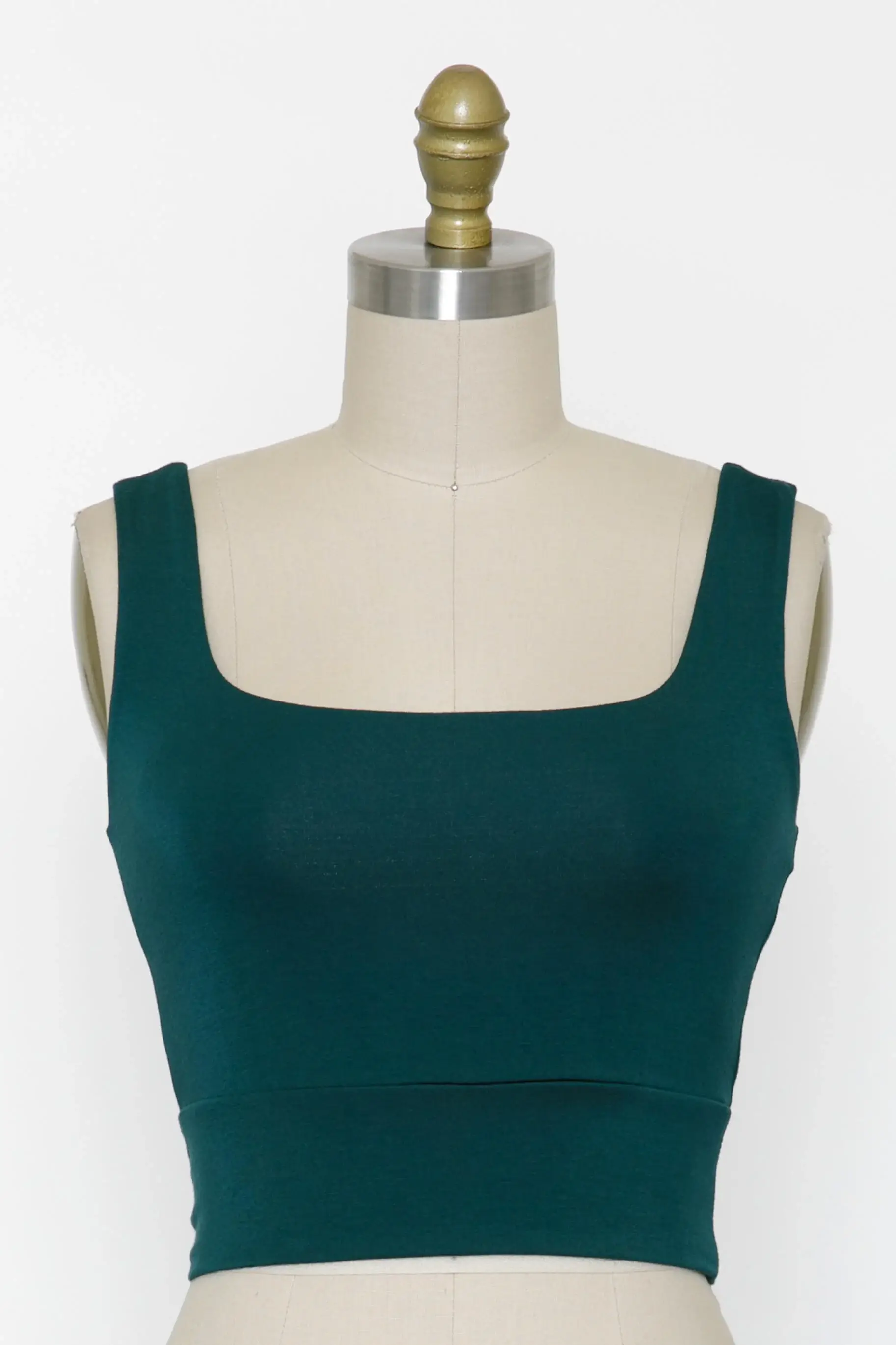Final Touch - Wholesale Knit Top - Women's - Square Neck Fitted Crop Top - T1685920