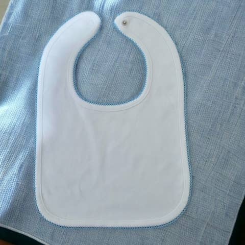 Zsa Zsa & LoLLi Monogram Blanks - Wholesale Bib - Baby - Picot Trim /Bib Newborn, Baby Gift, Embroidery, Monogram3