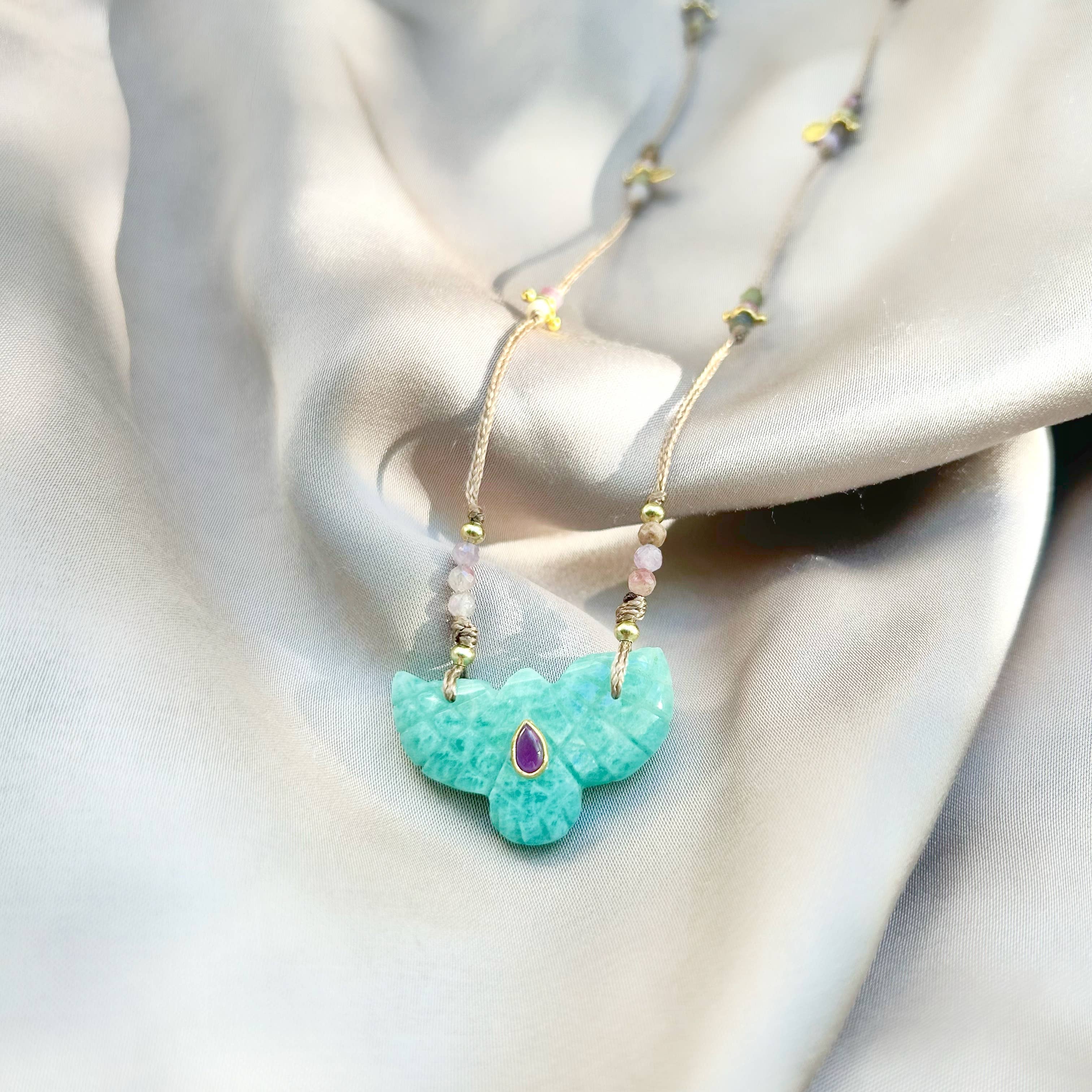 Malaco - Wholesale Pendant/Charm Necklace - Eagle Necklace - Amazonite0