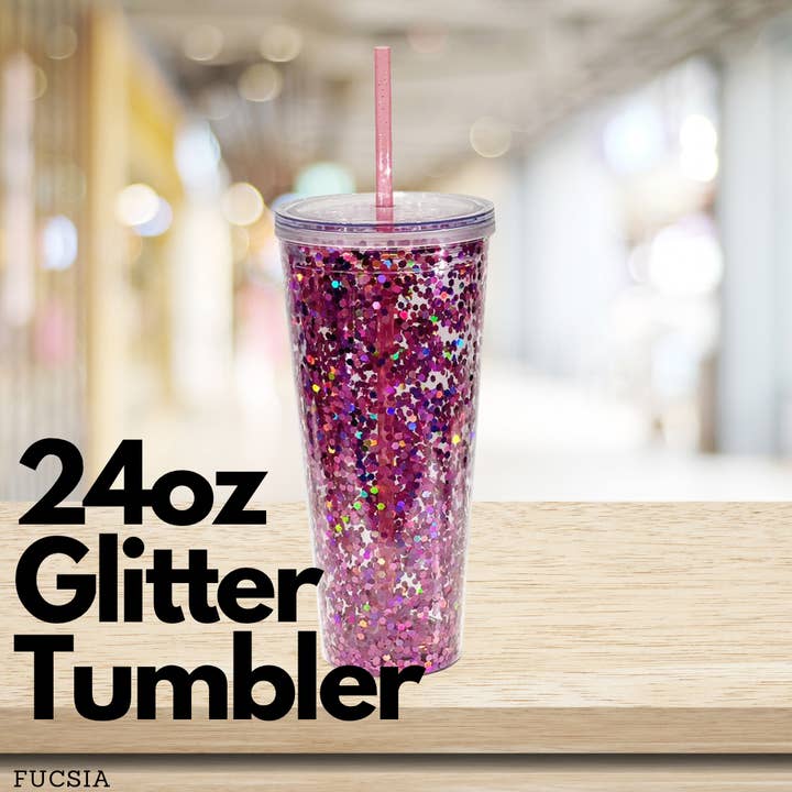 OMG Cups! - Wholesale Insulated Mug/Tumbler - Glitter Tumbler Double Wall - 24oz6