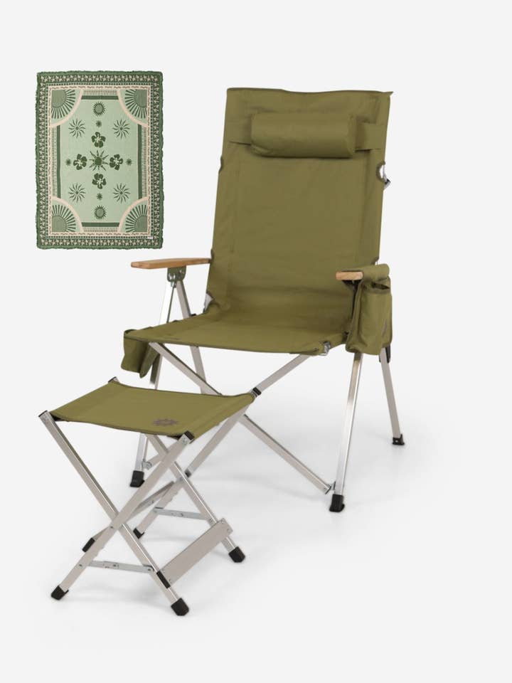 Pine Chair and Olive Rug Bundle for wholesale by Sunni Scenes