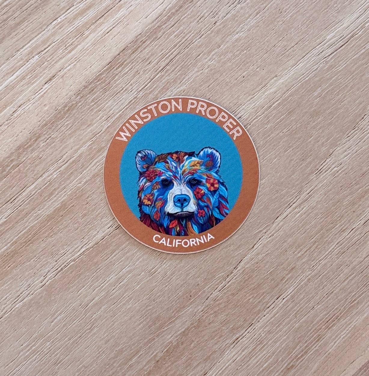 Winston Proper - Wholesale Sticker - 3 Pack 2 inch Round Poppy the Bear Stickers1