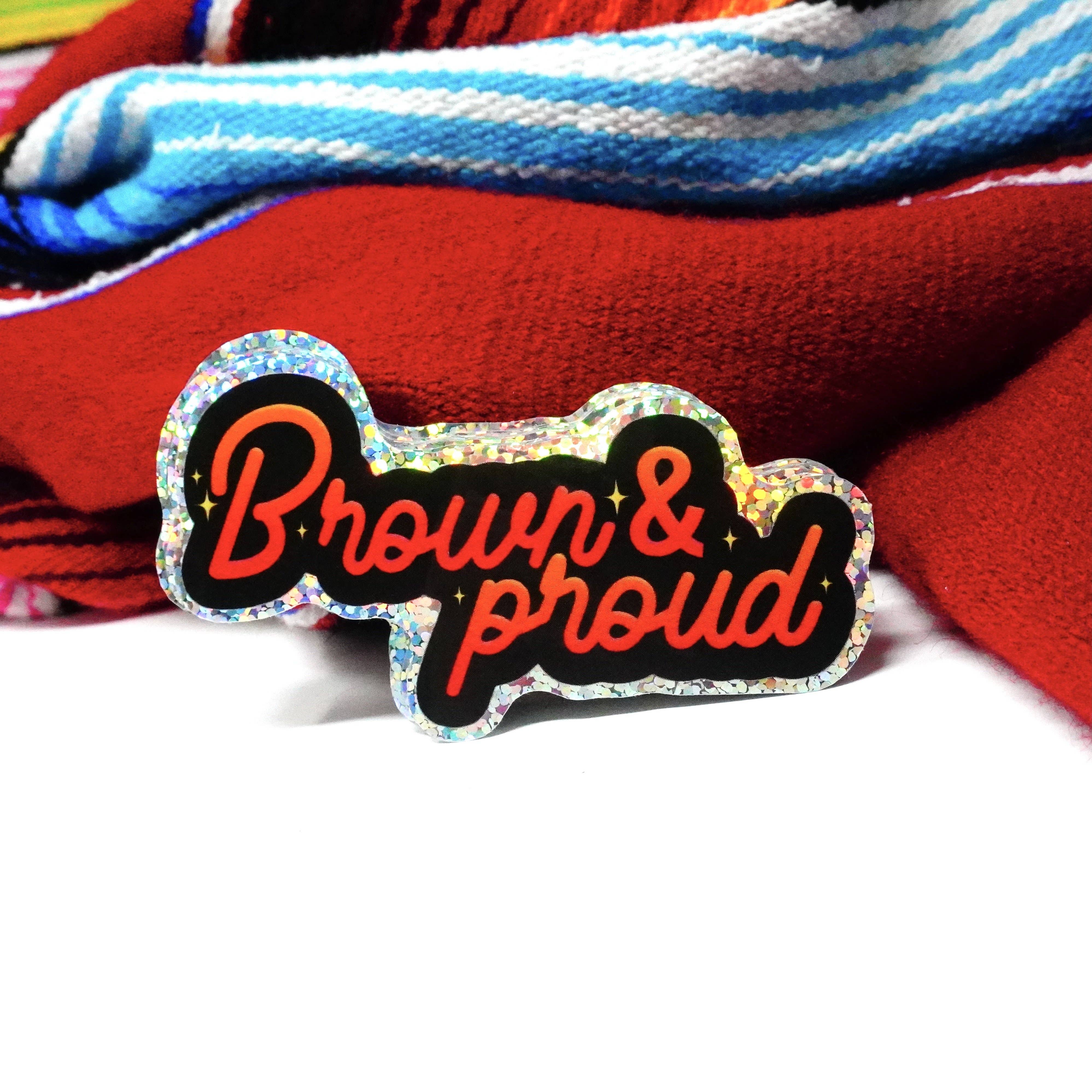 PARTIMEWORKS – wholesale Klistermärke – Brun och stolt 3" klistermärke3