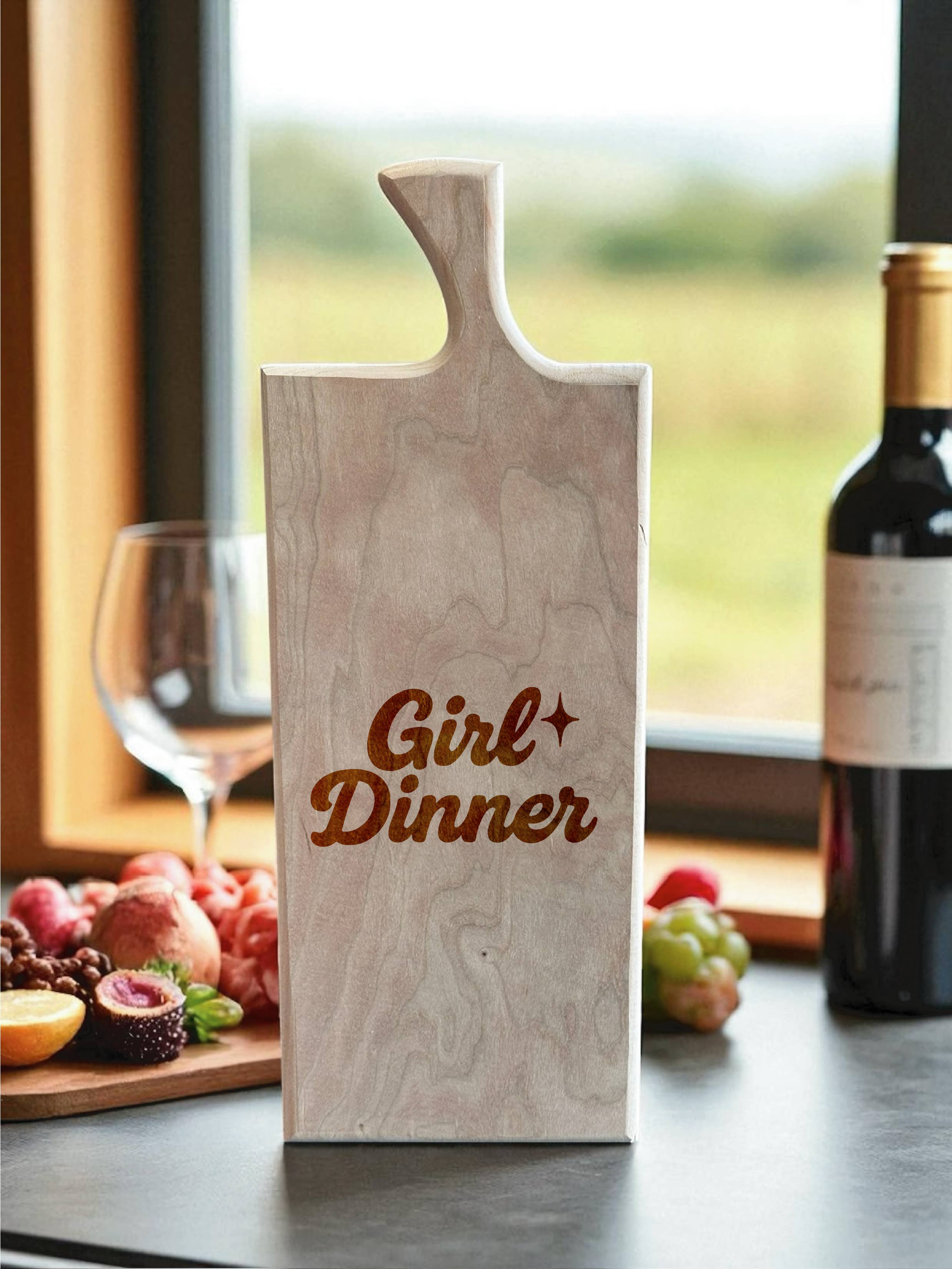 Third Eye Creation Company – wholesale Cheese board – Cheese board – Funny Kitchen Gift – “Girl Dinner”0