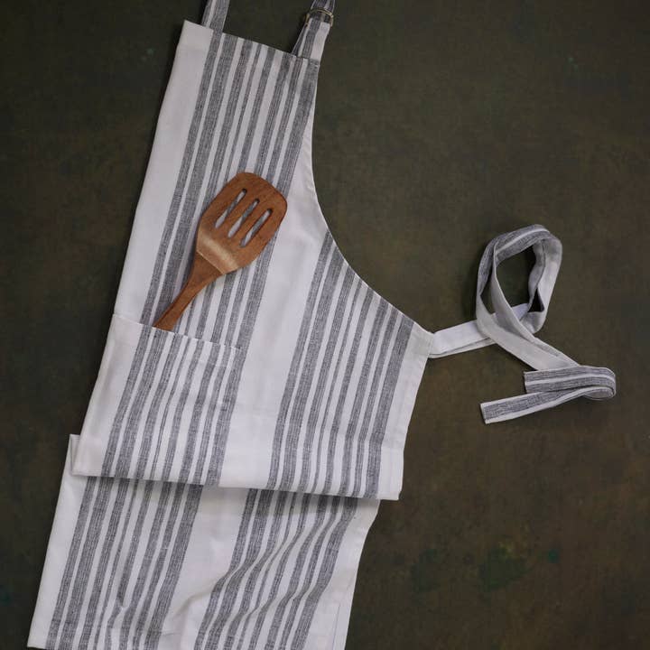2-piece set :100% Cotton Kitchen Apron/Wood Spatula for wholesale by Rich Home Linens