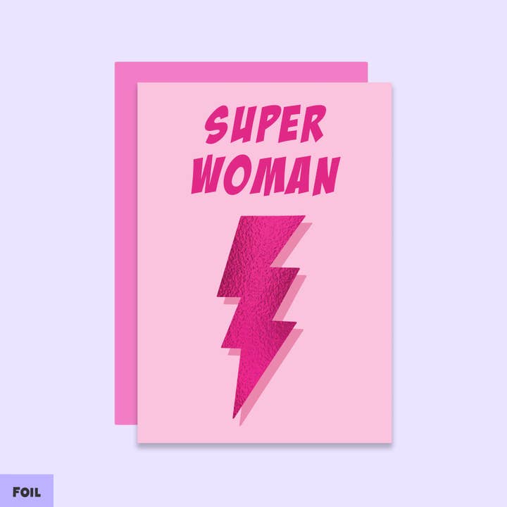 Tikkled Pink - Wholesale Mother's Day Card - Superwoman Mother's Day Card | Women's Day Card