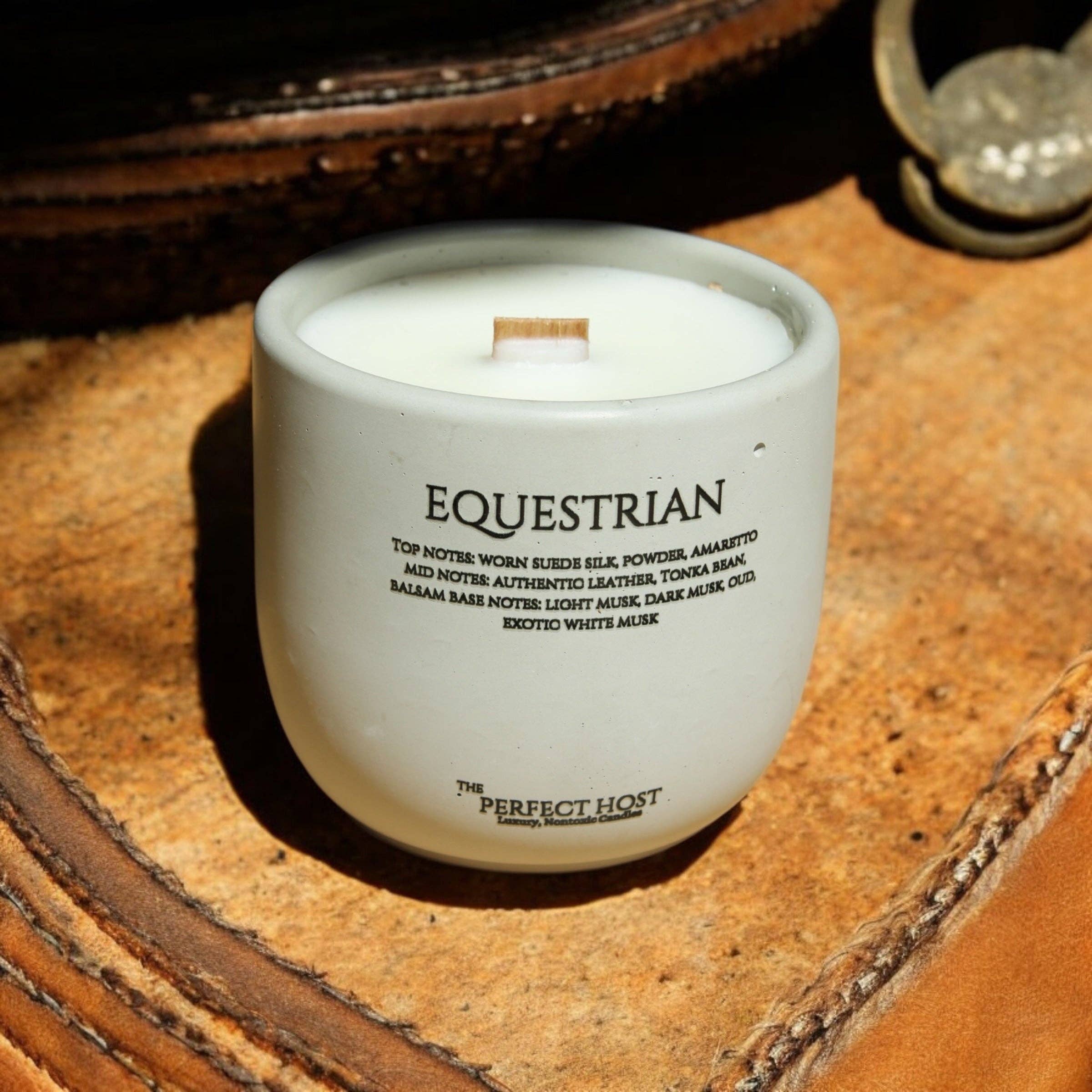 The Perfect Host - Wholesale Jar/Filled Candle - Hand-Poured Equestrian Candle |Leather & Oud Scent1