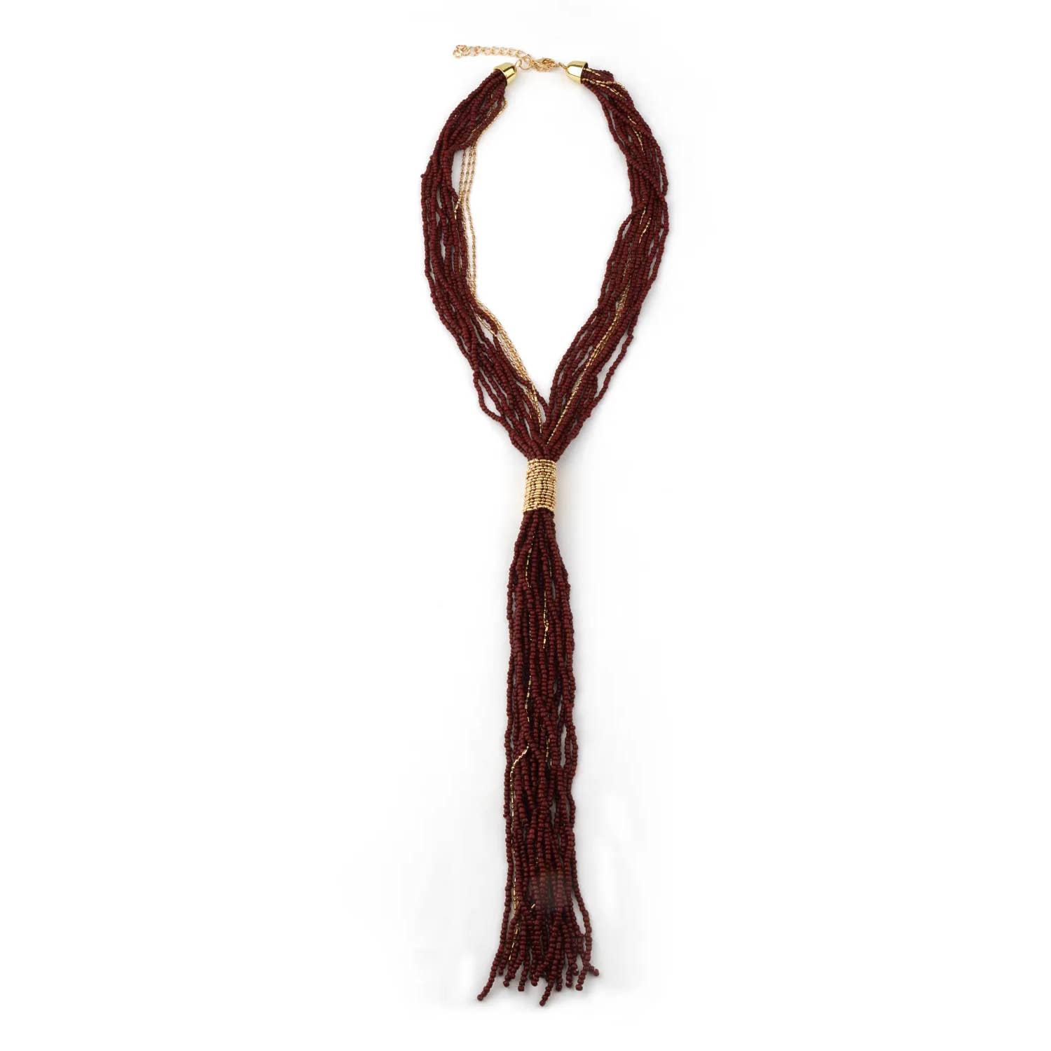 Domoflor s.l - Wholesale Beaded/Pearl Necklace - 💫🎀 Long Beaded Necklace with Bohemian Tassel 🎀💫3