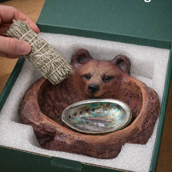 Shaping Spirit - Wholesale Sculpture - PRE ORDER - Spirit Bear Bowl – Sacred Animal Bowl for Protection, Healing & Intention1