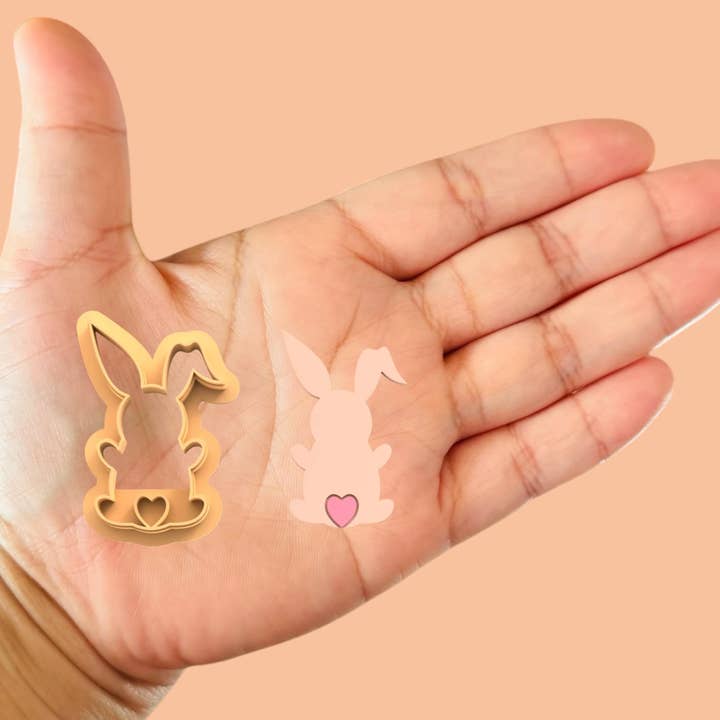 Easter Bunny 2 Polymer clay cutter for wholesale by Roussell Prints and Demand LLC