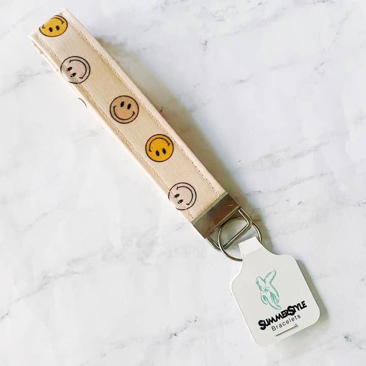 SummerStyle Bracelets - Vendita all'ingrosso Portachiavi - Donna - Cinturino da polso con portachiavi con faccina sorridente7