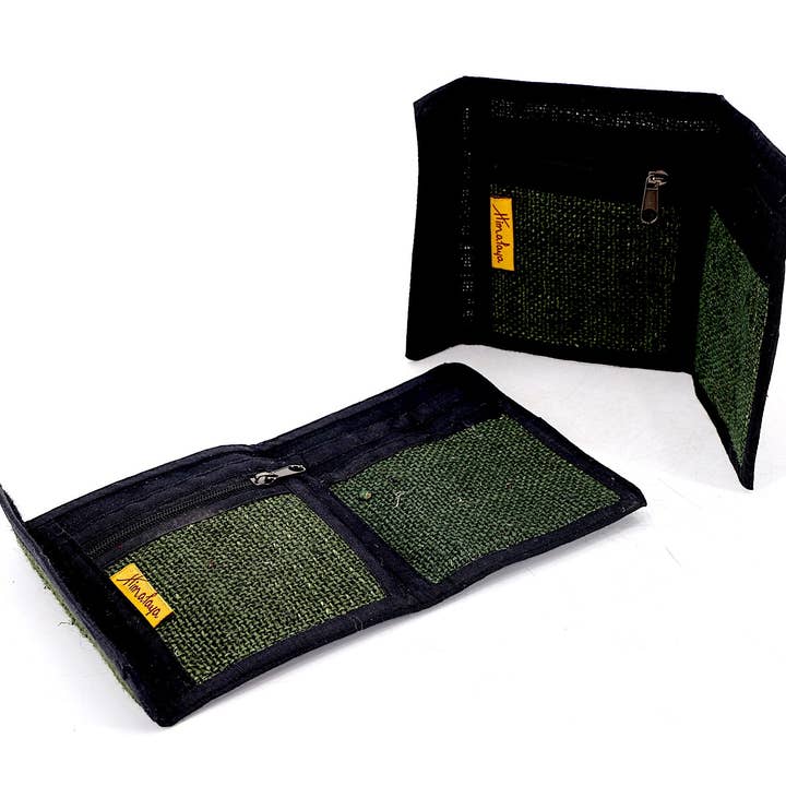 Himalaya Handmade - Wholesale Wallet - Unisex - 100% Hemp Multi Mushroom Embroidered Tri-Fold Wallet8