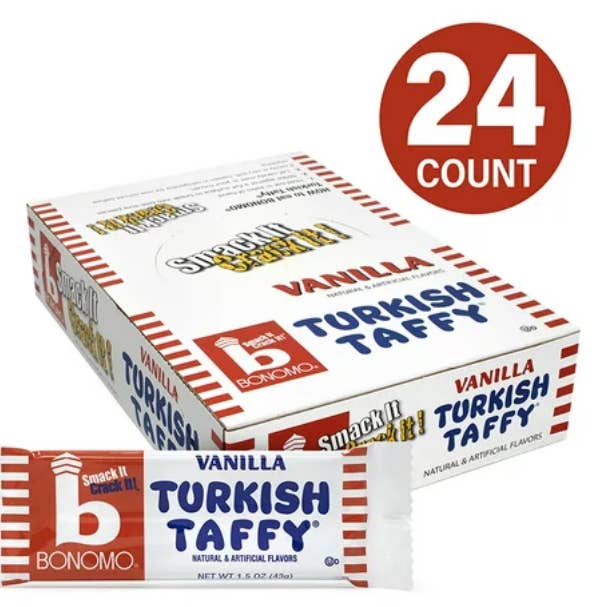 O'Shea's Candies Sweet Shop - Wholesale Taffy - Nostalgic 1923 Original “Vanilla” Turkish Taffy 24CT Box