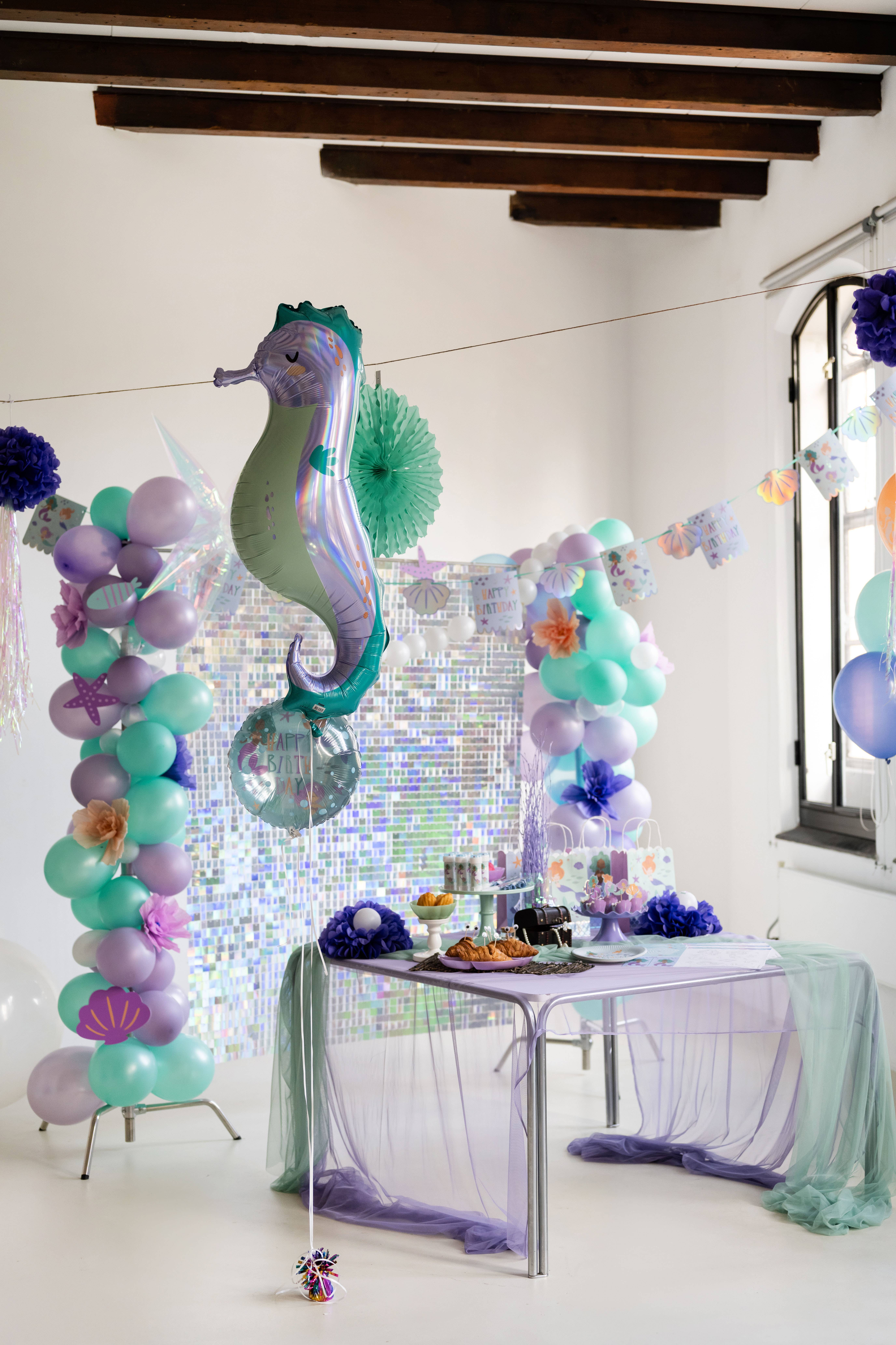 Folat BV – Balão por atacado – Balão de Papel Alumínio Formato Cavalo-Marinho - 38 x 100 cm3