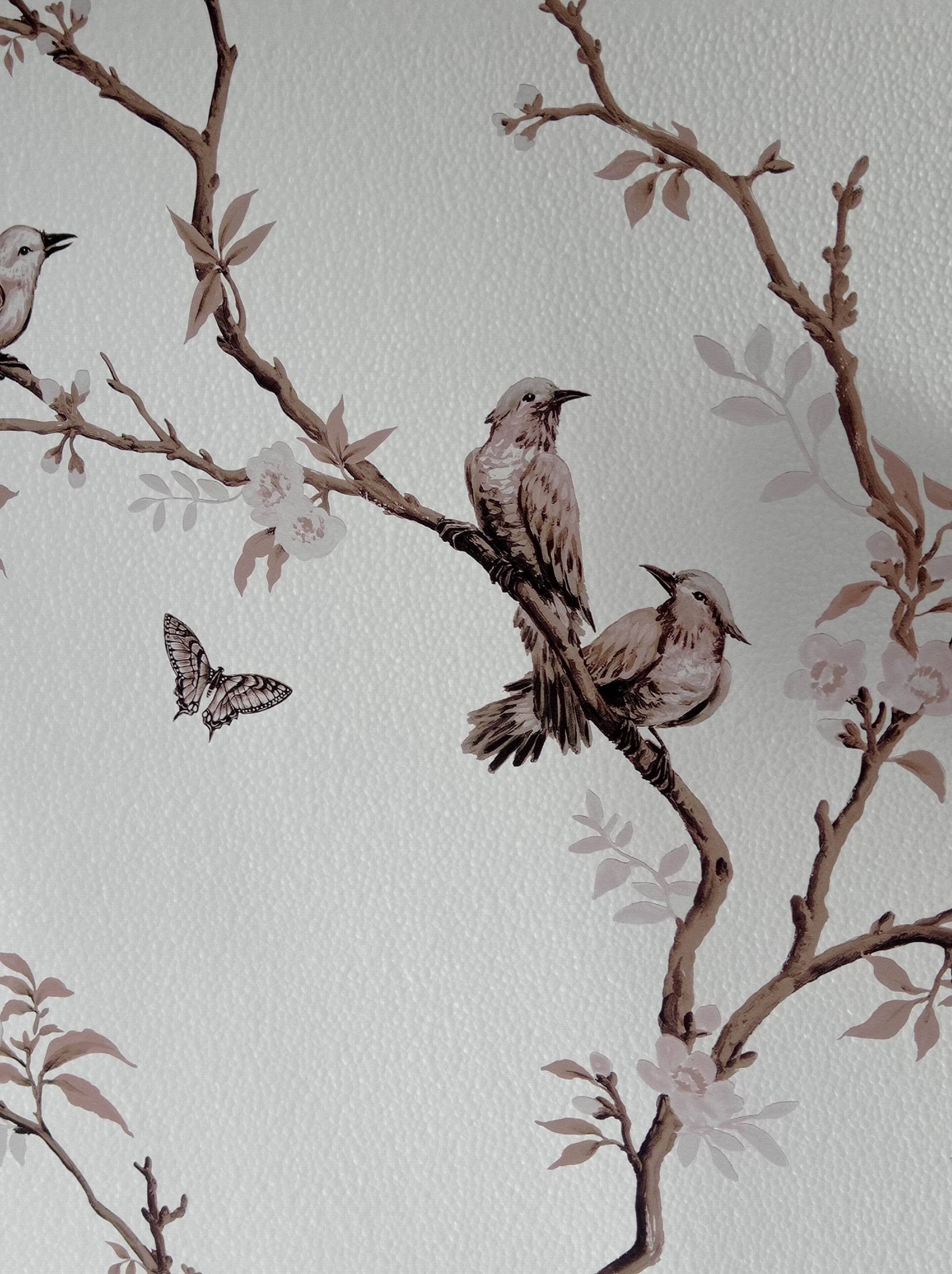 Originals International Ltd - Wholesale Muurspiegel - Gebogen Bovenspiegel met Vogels & Bloesems7