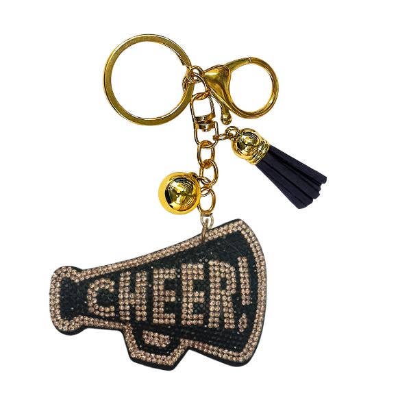 Queens Designs - Wholesale Keychain - Women's - Cheer Crystal Bling Keychains3
