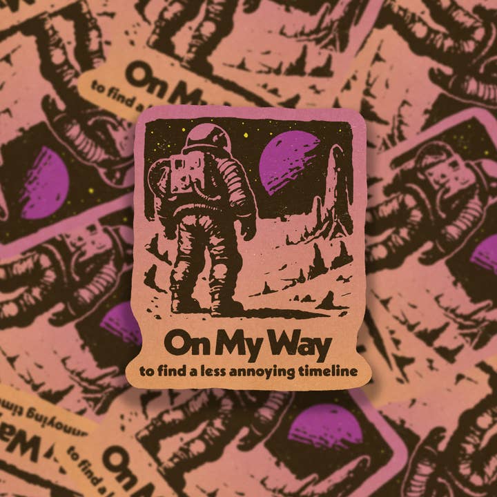 Autocolante de Vinil "On My Way" por atacado de SheeleyCo