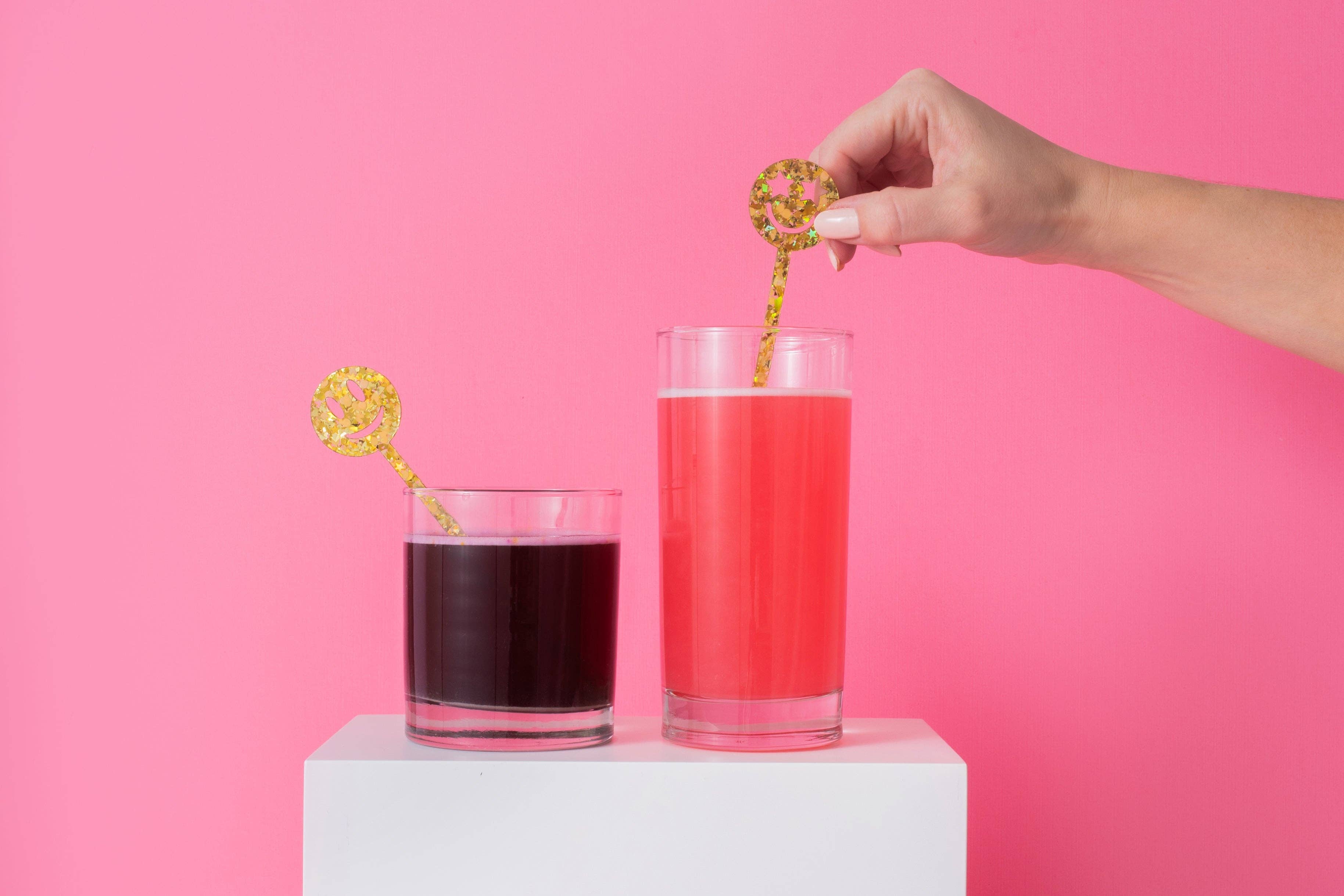 Taylor Elliott Designs - Wholesale Drink Stirrer - Smiley Stir Sticks - Min. 4 (SS-07)1