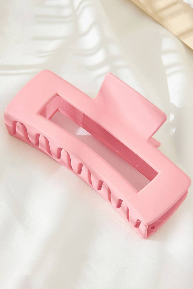 Hana - Wholesale Hair Clip - Women's - Solid Color Rectangle Shaped Hair Claw4