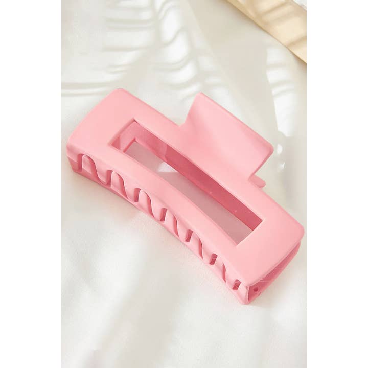 Hana - Wholesale Hair Clip - Women's - Solid Color Rectangle Shaped Hair Claw4