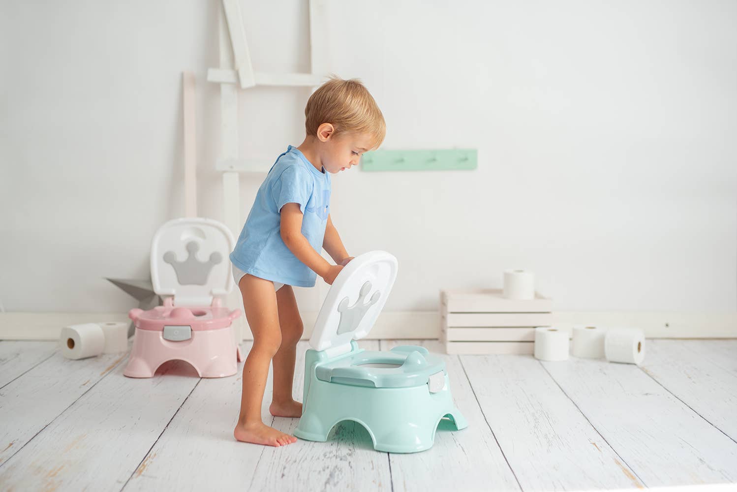 Olmitos S.A – Großhandel Töpfchen-Trainingsstuhl – Kinder-Töpfchen 3-in-1 Corona in hellen Farben21