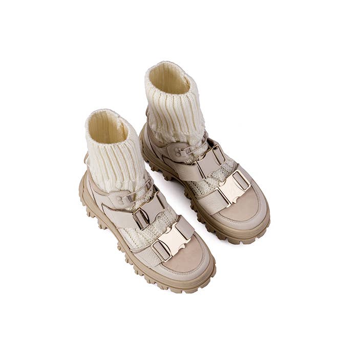 FRIENDLY FIRE - Venta al por mayor Botas tipo calcetín - Mujer - Botines tipo calcetín Madame natural1