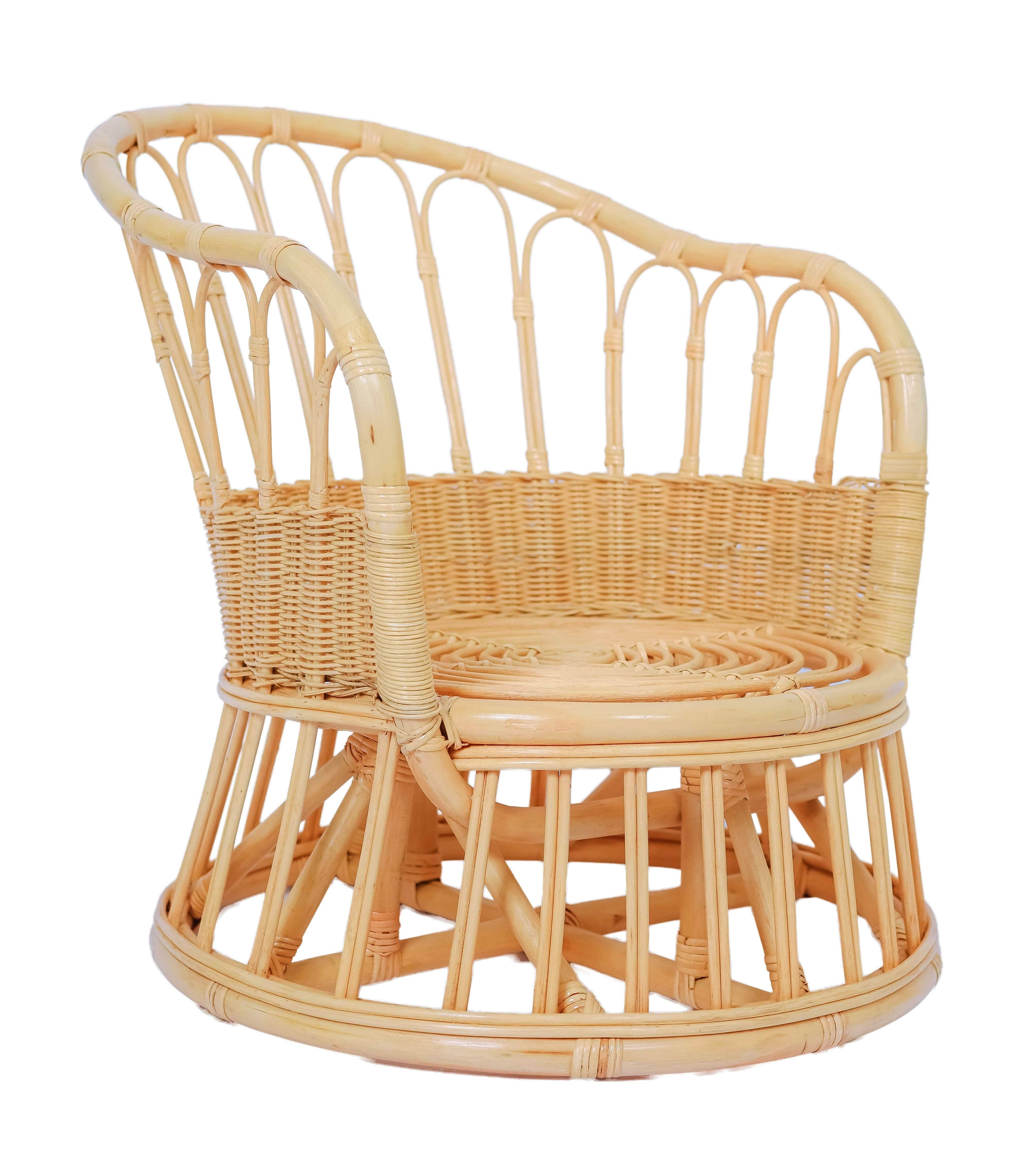 Nordlys - Wholesale Chair - PALOPO Natural Rattan and Beige Fabric Armchair5
