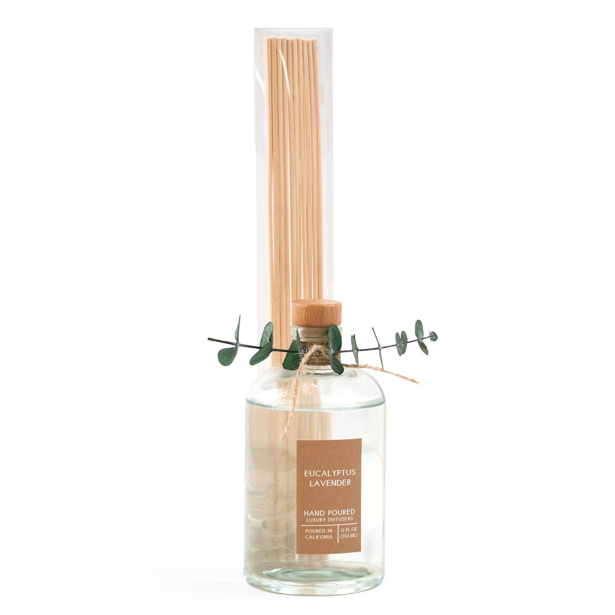 Andaluca - Wholesale Reed Diffuser - SAMPLE Eucalyptus Lavender Botanical Tie Reed Diffuser2
