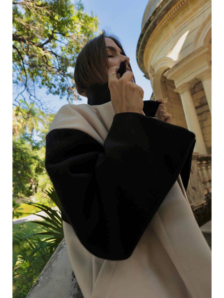 MAS Montreal - Wholesale Coat - Women's - BABYLON COAT ALMOND AND PEPPER3