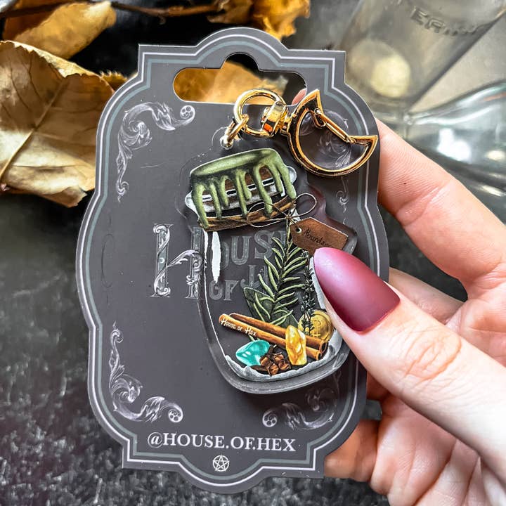 House of Hex - Wholesale Keychain - Women's - Abundance Keychain | Accessories | Witchy | Double-side6